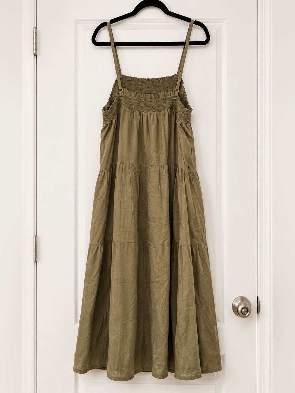 Olive Green Star Logo Maxi Dress - Picture 2 of 2